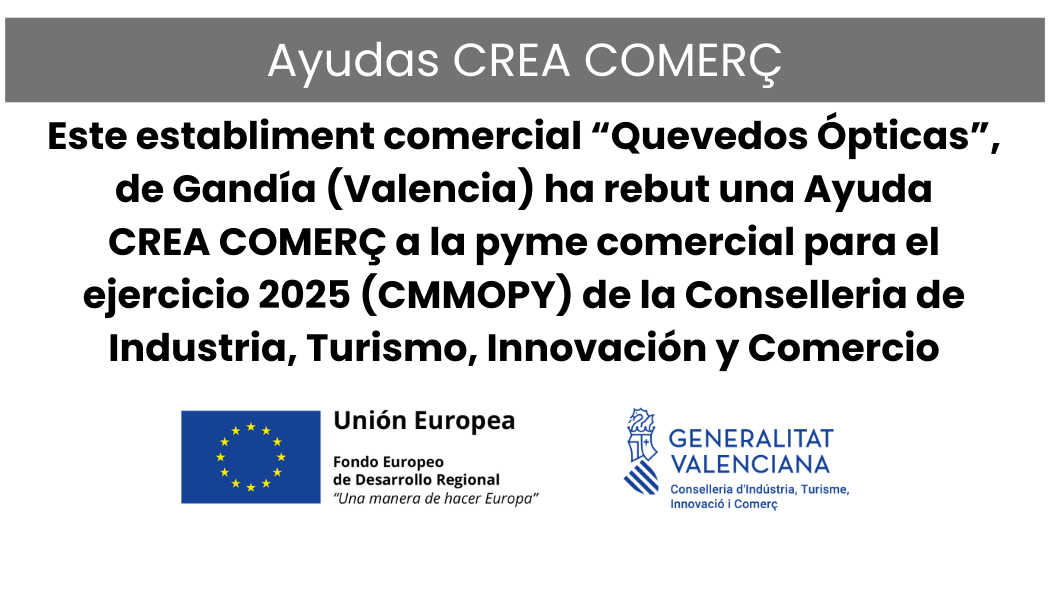 Ayuda Crea Comerç Generalitat Valenciana