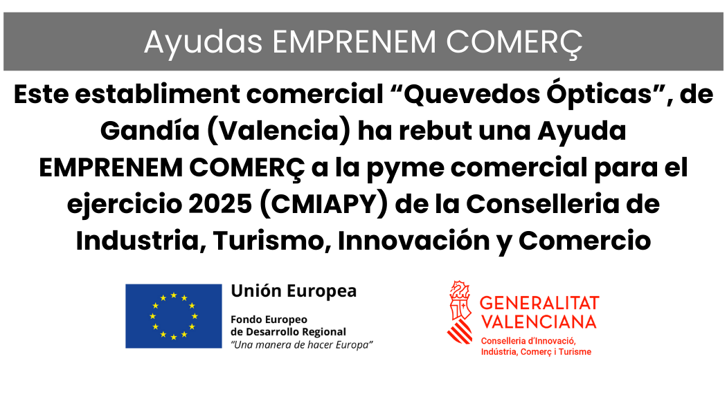 Ayuda Emprenem Comerç Generalitat Valenciana